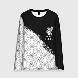 Мужской лонгслив Liverpool краски текстура геометрия