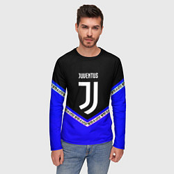 Лонгслив мужской Ювентус япония геометрия, цвет: 3D-принт — фото 2