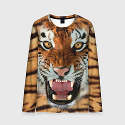 Лонгслив мужской Взгляд тигра, цвет: 3D-принт