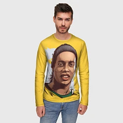 Лонгслив мужской Ronaldinho Art, цвет: 3D-принт — фото 2