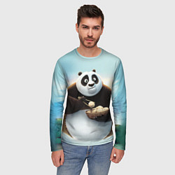 Лонгслив мужской Кунг фу панда, цвет: 3D-принт — фото 2