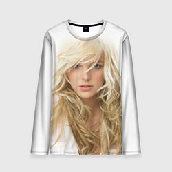 Лонгслив мужской Бритни Спирс в белом, цвет: 3D-принт