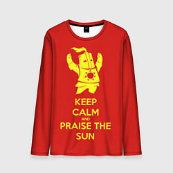 Лонгслив мужской Keep Calm & Praise The Sun, цвет: 3D-принт