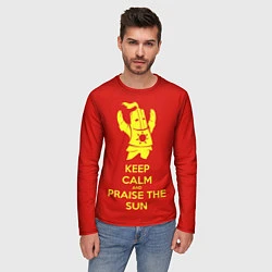 Лонгслив мужской Keep Calm & Praise The Sun, цвет: 3D-принт — фото 2