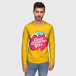 Лонгслив мужской Дискотека 90х, цвет: 3D-принт — фото 2