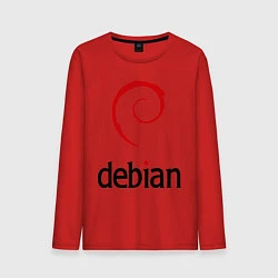 Мужской лонгслив Debian