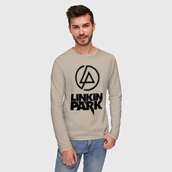 Лонгслив хлопковый мужской Linkin Park, цвет: миндальный — фото 2