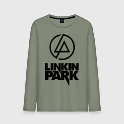 Лонгслив хлопковый мужской Linkin Park, цвет: авокадо