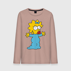 Мужской лонгслив Maggie Simpson