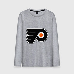 Лонгслив хлопковый мужской Philadelphia Flyers, цвет: меланж