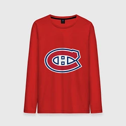 Лонгслив хлопковый мужской Montreal Canadiens, цвет: красный