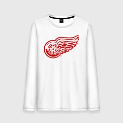 Лонгслив хлопковый мужской Detroit Red Wings, цвет: белый