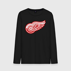 Лонгслив хлопковый мужской Detroit Red Wings, цвет: черный