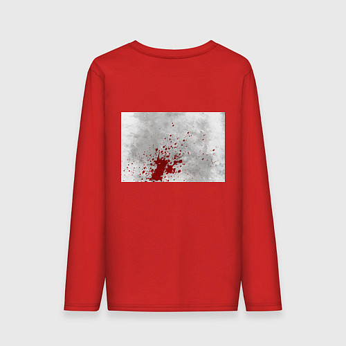 Мужской лонгслив Walking Dead: Deryl Dixon / Красный – фото 2