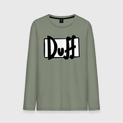 Лонгслив хлопковый мужской Duff, цвет: авокадо