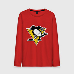 Лонгслив хлопковый мужской Pittsburgh Penguins: Malkin 71, цвет: красный