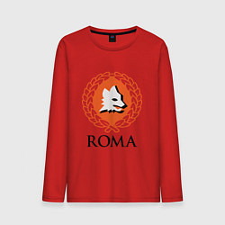 Лонгслив хлопковый мужской Roma цвета красный — фото 1