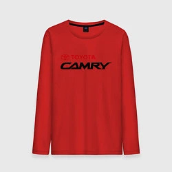 Лонгслив хлопковый мужской Toyota Camry, цвет: красный
