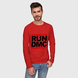 Лонгслив хлопковый мужской Run DMC, цвет: красный — фото 2