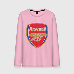 Лонгслив хлопковый мужской Arsenal FC цвета светло-розовый — фото 1