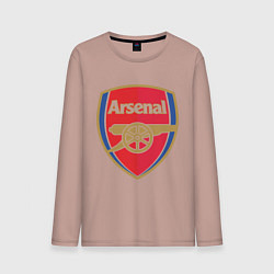 Лонгслив хлопковый мужской Arsenal FC, цвет: пыльно-розовый