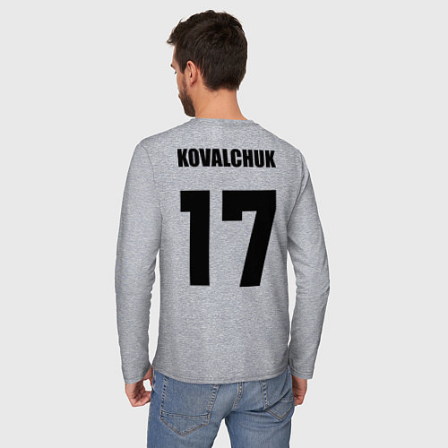 Мужской лонгслив New Jersey Devils: Kovalchuk 17 / Меланж – фото 4