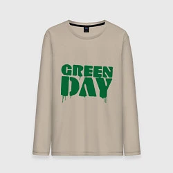 Лонгслив хлопковый мужской Green Day, цвет: миндальный
