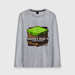 Лонгслив хлопковый мужской Minecraft: Pocket Edition, цвет: меланж