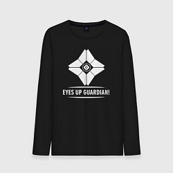 Лонгслив хлопковый мужской Eyes Up Guardian, цвет: черный