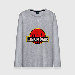 Лонгслив хлопковый мужской Linkin Park: Jurassic Park, цвет: меланж