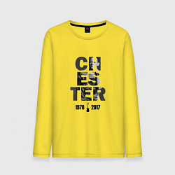 Лонгслив хлопковый мужской Chester: 1967-2017 цвета желтый — фото 1