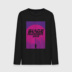 Лонгслив хлопковый мужской Blade Runner 2049: Purple, цвет: черный
