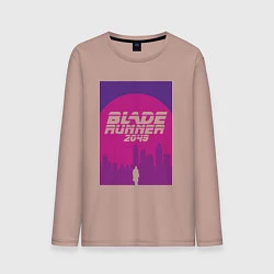 Лонгслив хлопковый мужской Blade Runner 2049: Purple, цвет: пыльно-розовый