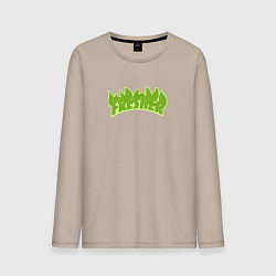 Лонгслив хлопковый мужской Fresher, цвет: миндальный