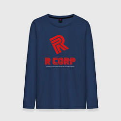Лонгслив хлопковый мужской R Corp, цвет: тёмно-синий