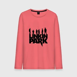 Лонгслив хлопковый мужской Linkin Park, цвет: коралловый