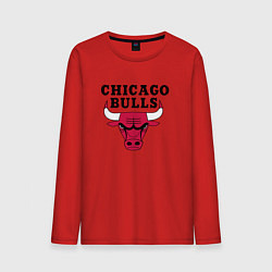 Лонгслив хлопковый мужской Chicago Bulls, цвет: красный