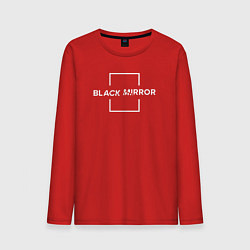 Лонгслив хлопковый мужской Black Mirror, цвет: красный