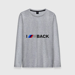 Лонгслив хлопковый мужской Im back BMW, цвет: меланж