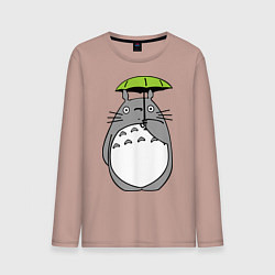Мужской лонгслив Totoro с зонтом