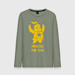 Лонгслив хлопковый мужской Praise the Sun, цвет: авокадо