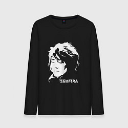 Лонгслив хлопковый мужской Zemfira, цвет: черный