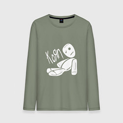 Лонгслив хлопковый мужской Korn Toy, цвет: авокадо