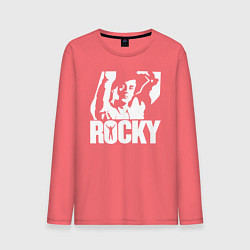 Лонгслив хлопковый мужской Rocky Balboa, цвет: коралловый