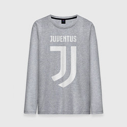 Лонгслив хлопковый мужской FC Juventus, цвет: меланж