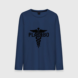 Лонгслив хлопковый мужской Placebo, цвет: тёмно-синий
