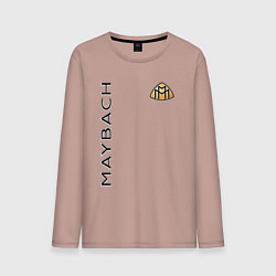 Лонгслив хлопковый мужской Maybach Style, цвет: пыльно-розовый