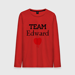 Лонгслив хлопковый мужской Team Edvard heart, цвет: красный