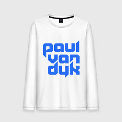 Лонгслив хлопковый мужской Paul van Dyk: Filled, цвет: белый