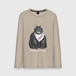 Мужской лонгслив Черешню неси